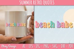 Summer Retro Quotes SVG| Retro Summer SVG Product Image 2