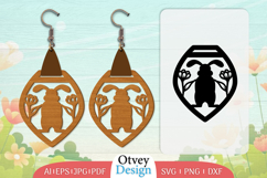 Earring Rabbit Lasercut | Happy Easter Lasercut Product Image 1