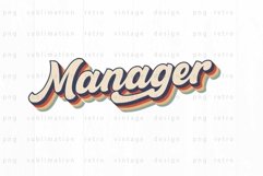Retro Manager PNG Sublimation Product Image 2