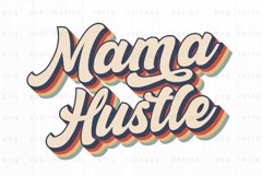 Retro Mama Hustle PNG Sublimation Product Image 1