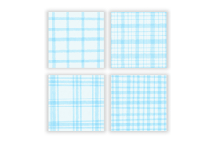 Watercolor Sky Blue Stripes Digital Paper Patterns Product Image 2