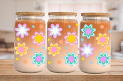 Libbey Glass 16oz | 20oz | Groovy Flower Tumbler Wraps Product Image 3