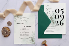 Sage Green Watercolor Wedding Suite Product Image 3
