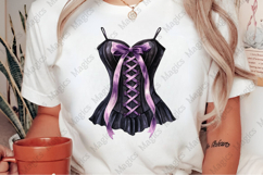 Black Purple Gothic Halloween Clipart Product Image 2