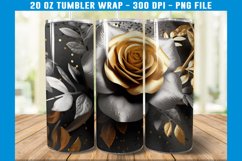 3D Rose Tumbler Wrap, 3D Flowers Tumbler Wrap, 3D Roses Product Image 2