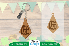 Keychain St Patrick&#039;s Day Lasercut BUNDLES Product Image 3