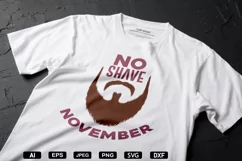No Shave November SVG, DXF, PNG, EPS, Cutting Files Product Image 2
