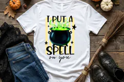 I Put A Spell On You PNG, Halloween Sublimation PNG, T Shirt Product Image 2