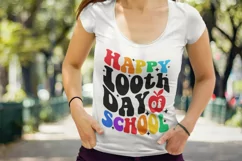 Happy 100th day of school SVG, 100 days of school SVG Product Image 5