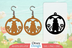 Earring Rabbit Lasercut | Happy Easter Lasercut Product Image 1