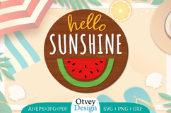 Summer Welcome Sign Lasercut | Summer Round Door Hanger Product Image 3