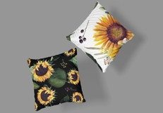 Watercolor sunflower digital paper. Seamless pattern Product Image 5