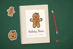 Cute Gingerbread Man SVG Christmas Cookie Clipart Product Image 3
