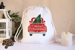 Merry Christmas Truck | Buffalo Plaid | Christmas SVG Product Image 2