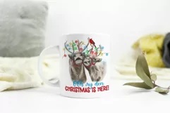 Oh my deer Christmas is here- PNG sublimation design Product Image 4
