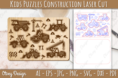 Kids Puzzles Construction Lasercut | Educational Puzzles Product Image 2