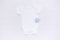 White Baby onesie mockup JPG 300 dpi, kids mockup Product Image 1