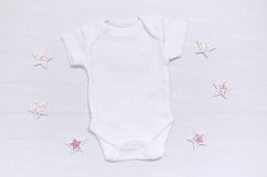 White babysuit mockup JPG 300 dpi, kids mockup Product Image 1