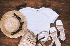 Summer T-shirt mockup JPG 300 dpi, woman T-shirt Product Image 1