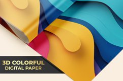 3D Colorful Digital Paper Product Image 1