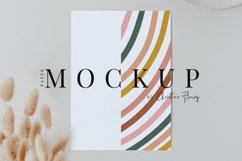 5x7 Paper Mockup, Minimal Flaylay Card Mockup Product Image 1