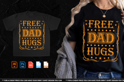 Free Dad Hugs Tshirt Design Product Image 1