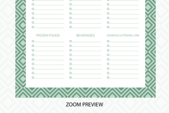 Geometry Grocery List Template | Grocery List | Planner Product Image 3