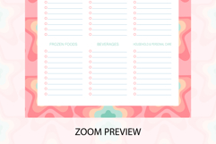 Pastel Stars Grocery List Template | Grocery List | Planner Product Image 3