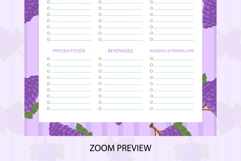Grapes Grocery List Template | Grocery List | Planner Product Image 3