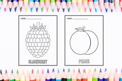 Fruit Coloring Pages for Kids - Coloring Pages Product Image 3
