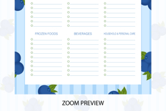 Blackberry Grocery List Template | Grocery List | Planner Product Image 3
