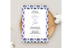 Iris Flower Wedding Invitation | Wedding Invitation Product Image 3