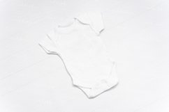 White Baby onesie mockup JPG 300 dpi, kids mockup Product Image 1