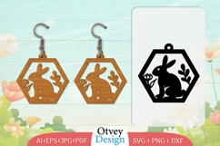 Earring Rabbit Lasercut | Happy Easter Lasercut Product Image 1