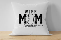 Wife Mom Baseball Teacher SVG, Back To School SVG Product Image 3