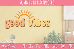Summer Retro Quotes SVG| Retro Summer SVG Product Image 3