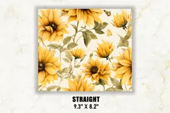Sunflower Tumbler Wrap, Fall tumbler Wrap, 20 oz tumbler Product Image 3