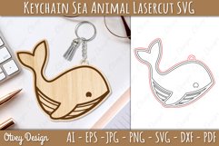 Keychain Sea Animal Lasercut SVG Product Image 1