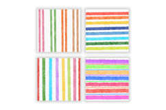 Watercolor Colorful Stripes Digital Paper Patterns Product Image 2
