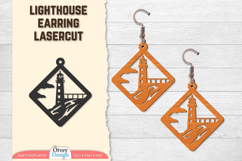Lighthouse Earring Lasercut Product Image 1