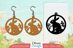 Earring Rabbit Lasercut | Happy Easter Lasercut Product Image 1
