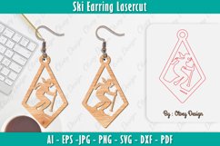 Ski Scene Earrings Lasercut BUNDLE Product Image 4