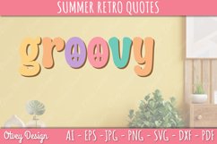 Summer Retro Quotes SVG| Retro Summer SVG Product Image 3