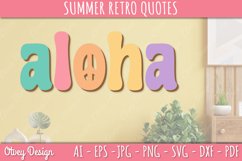Summer Retro Quotes SVG| Retro Summer SVG Product Image 3