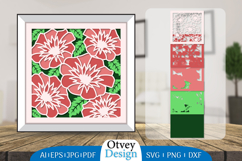 3D Shadow Box Floral Layered Papercut BUNDLES Product Image 4