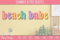 Summer Retro Quotes SVG| Retro Summer SVG Product Image 3