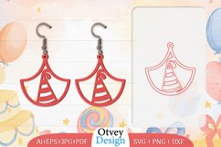 Earrings Valentine Lasercut, Earring Birthday Lasercut Product Image 4