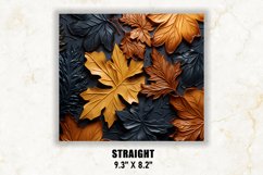 3D Fall Leaves Tumbler Wrap | 3D Fall Tumbler Wrap Product Image 3