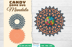 Mandala Candy Dome SVG | Candy Holder SVG BUNDLES Product Image 4