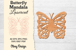 Butterfly Mandala Lasercut BUNDLES Product Image 4